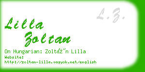 lilla zoltan business card